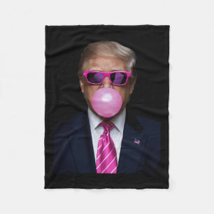 Pink Trump Bubble Gum 2024 Abstimmung Präsident Fu Fleecedecke