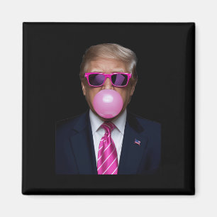 Pink Trump Bubble Gum 2024 Abstimmung Präsident Fu Magnet