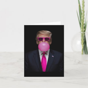 Pink Trump Bubble Gum Shirt 2024 Abstimmung Präsid Karte