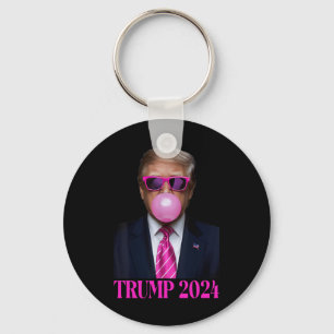 Pink Trumpbubble Gum 2024 Abstimmung Präsident Fun Schlüsselanhänger