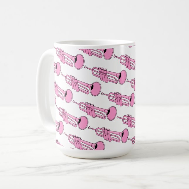 Pink Trumpet-Tasse Kaffeetasse (Vorderseite Links)