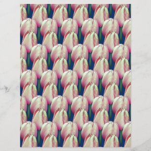 Pink Tulip Blume Scrapbook Paper
