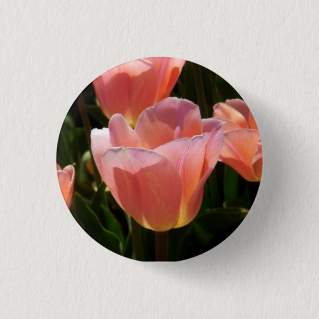 Pink Tulip Button (Vorderseite)