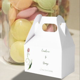 Pink Tulip Floral Geschenkschachtel