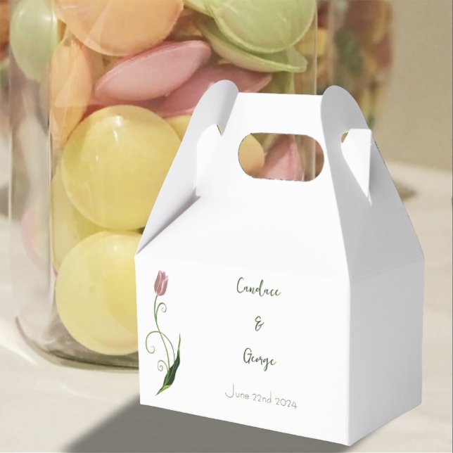 Pink Tulip Floral Geschenkschachtel (Von Creator hochgeladen)