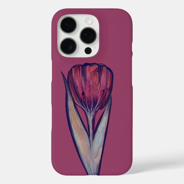 Pink Tulip Gentle Bloom des Frühlings Case-Mate iPhone Hülle (Rückseite)