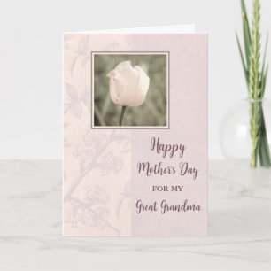 Pink Tulip Great Oma Happy Mother Day Card Karte