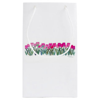 Pink Tulip Grove Geschenktasche Kleine Geschenktüte