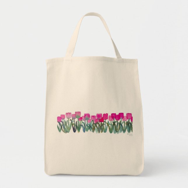 Pink Tulip Grove Tasche (Vorne)