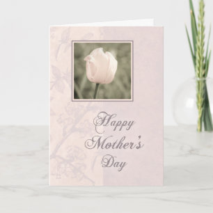 Pink Tulip Happy Mother Day Card Karte