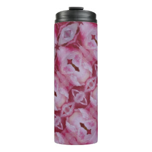Pink Tulip Ikat 4 Thermosbecher