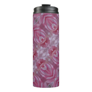 Pink Tulip Ikat 6 Thermosbecher