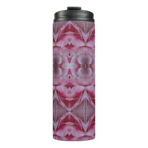 Pink Tulip Ikat 8 Thermosbecher