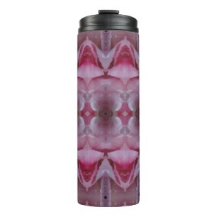 Pink Tulip Ikat auch Thermosbecher