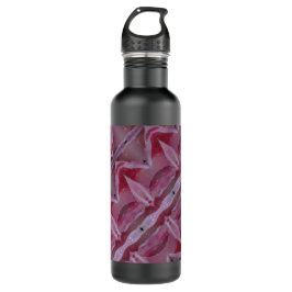 Pink Tulip Ikat wie auch angelogen Edelstahlflasche