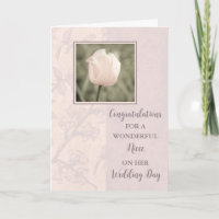 Pink Tulip Niece Hochzeitstag Gratulation