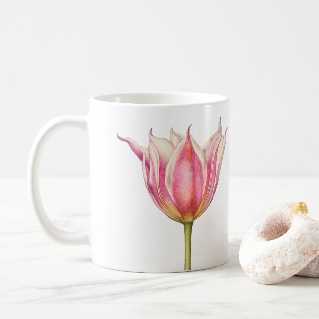 Pink Tulip Tasse (Mit Donut)