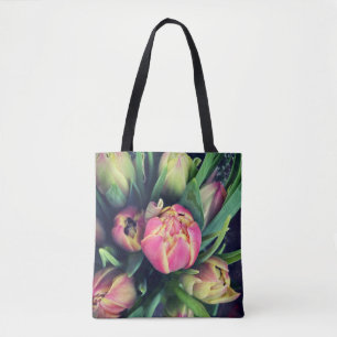 Pink Tulip Tote Bag