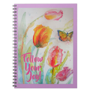 Pink Tulip Tulips Blume Notizblock