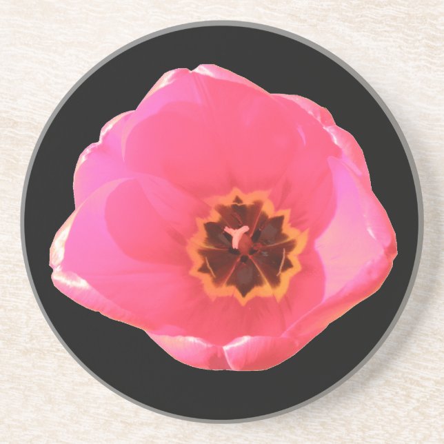 Pink Tulip Untersetzer (Vorne)