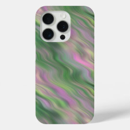 Pink Tulip Wavy Textur iPhone 15 Pro Hülle