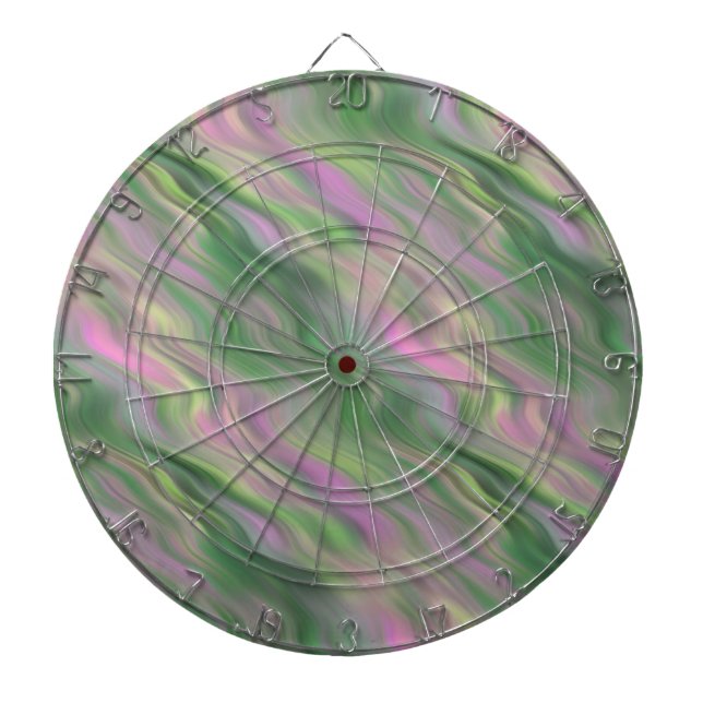 Pink Tulip Wavy Textur Dartscheibe (vorne)