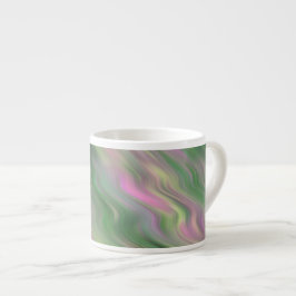 Pink Tulip Wavy Textur Espressotasse
