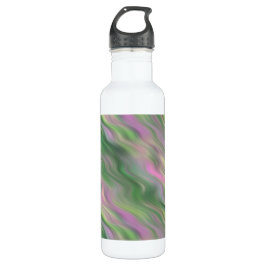 Pink Tulip Wavy Textur Trinkflasche