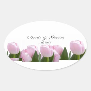 PINK TULIP WEDD UMSCHLAG AUFKLEBER STICKERS