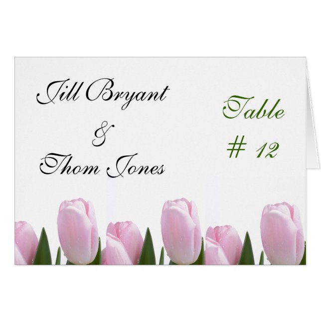 Pink Tulip Wedding (Vorderseite (Horizontal))