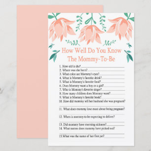 Pink Tulip Wie gut kennen Sie das Baby Duschspiel?