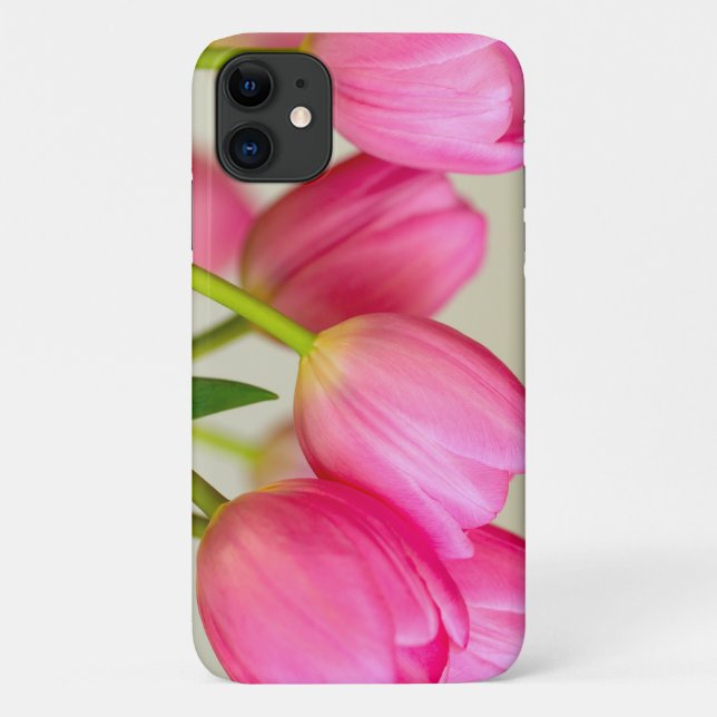 Pink Tulips Case-Mate iPhone Hülle (Rückseite)