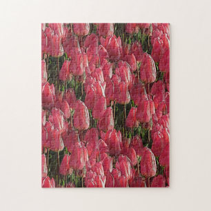 Pink Tulips Floral Puzzle