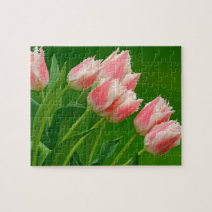 Pink Tulips Game Puzzle