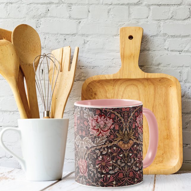 Pink Tulips Honeysuckle William Morris Tasse (Von Creator hochgeladen)