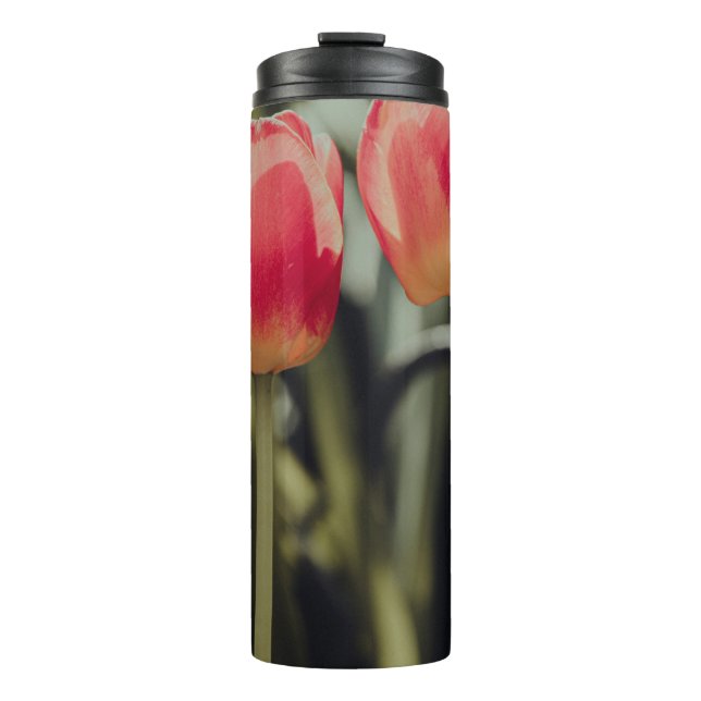 PINK TULIPS IN BLOOM THERMOSBECHER (Vorderseite)