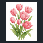 Pink Tulips Malerei florale Wand Art Deco Poster<br><div class="desc">Rosa Tulips Malerei Blumenwall Kunst Bright Blumenfarben Print - orange,  weiß,  rot,  rosa und gelbe Wand Digitaler Download</div>
