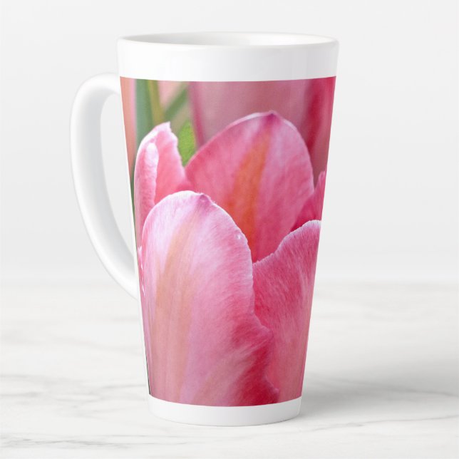 Pink Tulips Milchtasse (Linke Ecke)