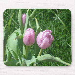 Pink Tulips Mousepad