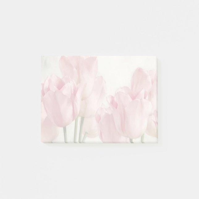 Pink Tulips Post-it Klebezettel (Vorderseite)