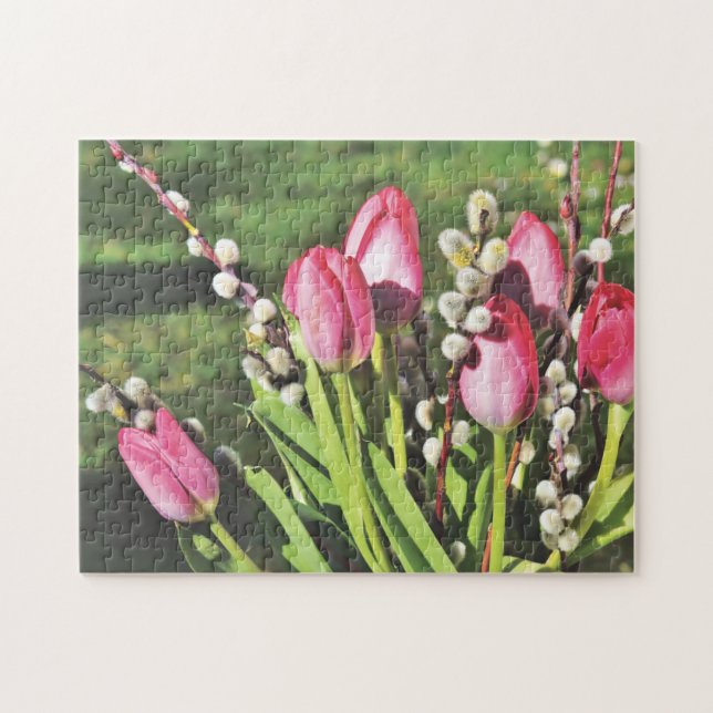 Pink Tulips Puzzle (Horizontal)