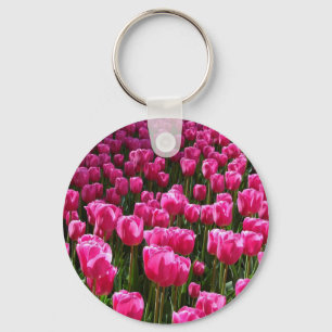 Pink Tulips Schlüsselanhänger
