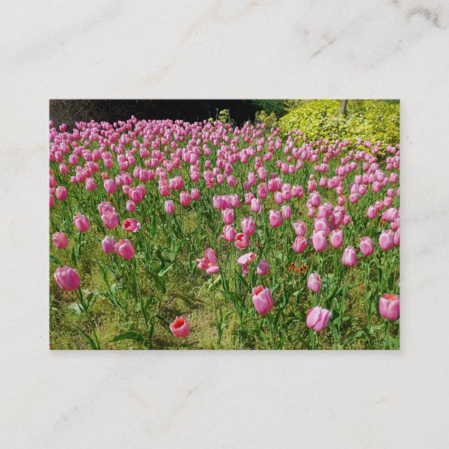 Pink Tulips Visitenkarte (Vorderseite)