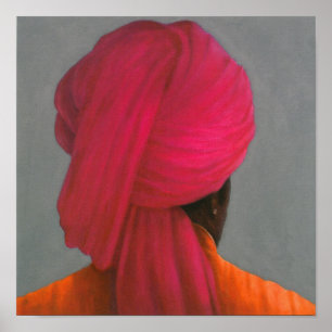 Pink Turban Poster