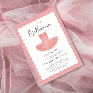 Pink Tutu Baby Girl Babydusche Einladung