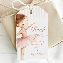 Pink Tutu Ballerina Ballet Dancer Girl Birthday Geschenkanhänger