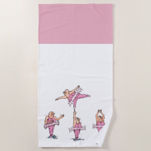 Pink Tutu Ballet Dancers Strandtuch