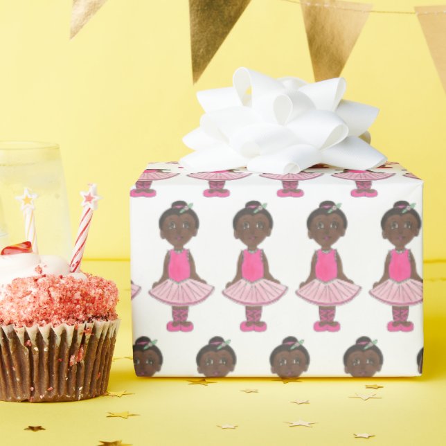 Pink Tutu Ballett Geburtstag Tanzlehrer Ballerina Geschenkpapier (Geburtstagsparty)
