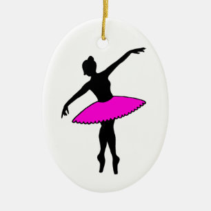 Pink Tutu Ballett Tanzlehrer Ballerina Keramik Ornament