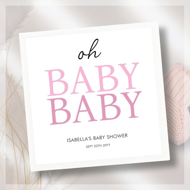 Pink Twin Baby Dusche Serviette (Von Creator hochgeladen)